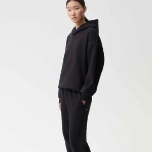 Pangaia Black hoodie & pants set xxs